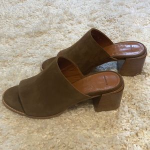 Aquatalia Brown Suede Mules